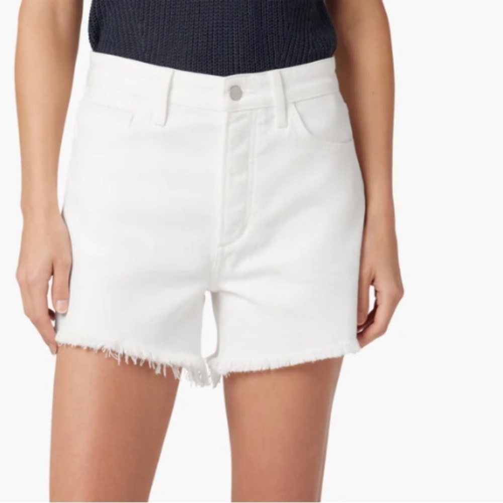 Joe’s Jeans Relaxed White Short The Jessie Vintage Stretch Frayed Size 34 NWT - Picture 11 of 11